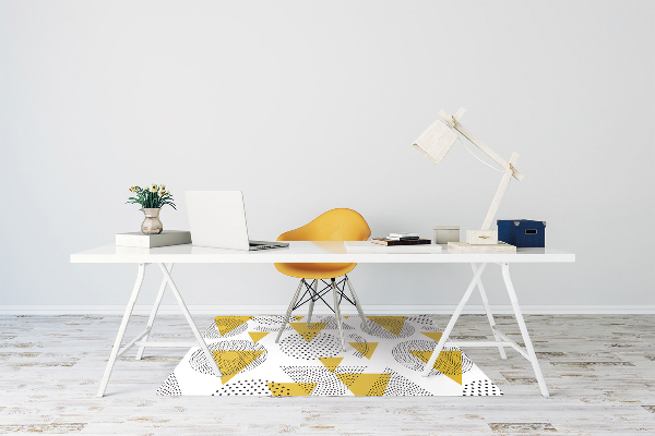 Office chair mat Circles and triangles