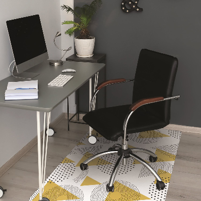 Office chair mat Circles and triangles