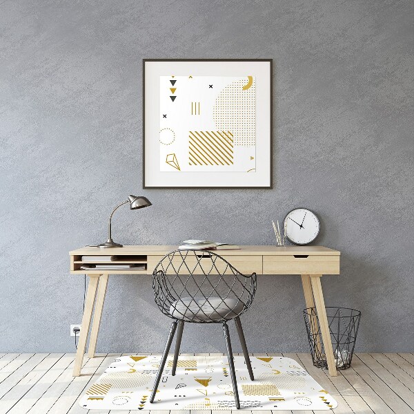 Desk chair mat world figures