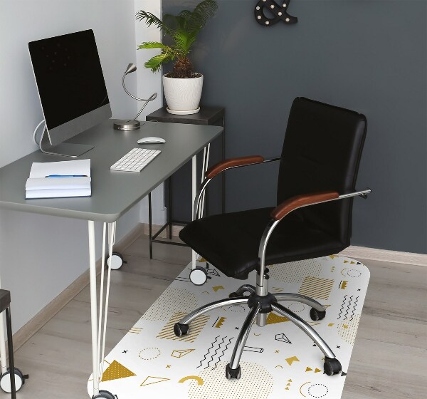 Desk chair mat world figures