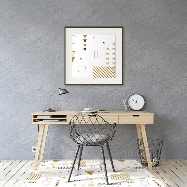 Desk chair mat world figures