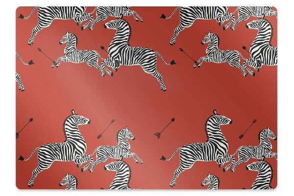 Office chair mat zebra