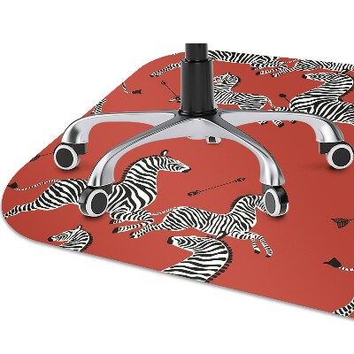 Office chair mat zebra