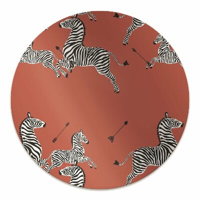 Office chair mat zebra