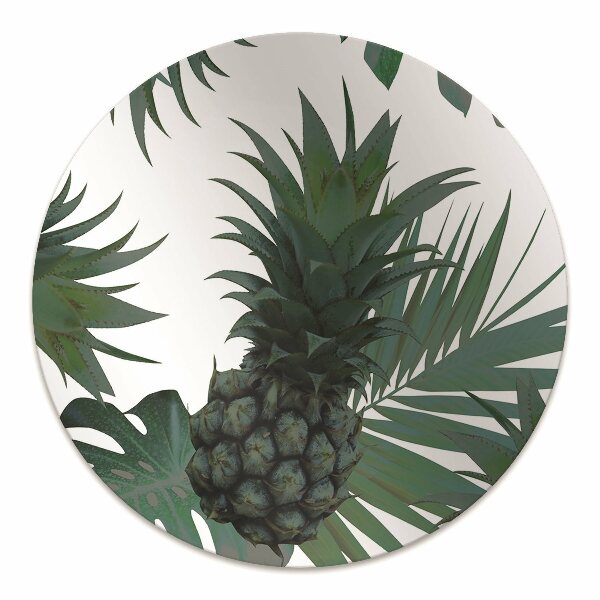 Office chair mat green pineapples