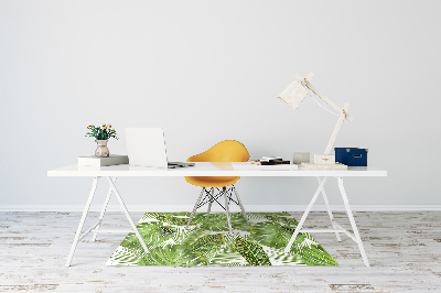 Office chair floor protector Frog on a leaf