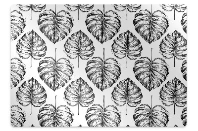 Office chair mat monstera