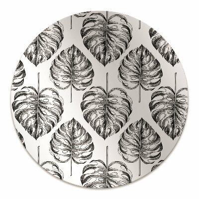 Office chair mat monstera