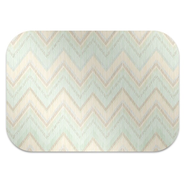 Office chair mat zigzags