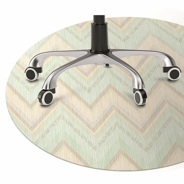 Office chair mat zigzags