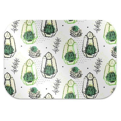 Office chair mat Cacti in lumps