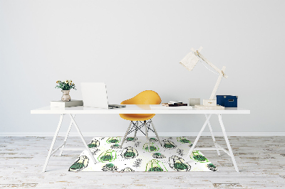 Office chair mat Cacti in lumps