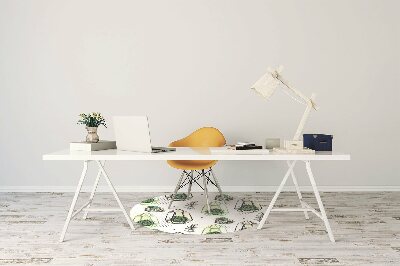 Office chair mat Cacti in lumps