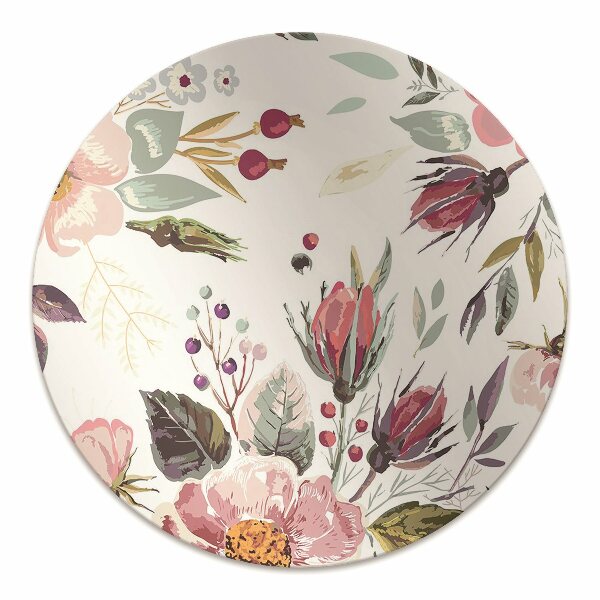 Chair mat Vintage flowers field