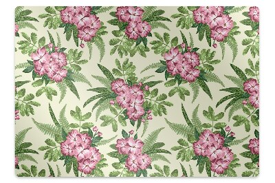 Office chair mat tropical Flowers