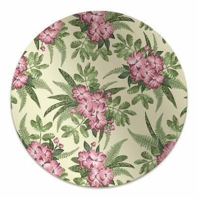 Office chair mat tropical Flowers