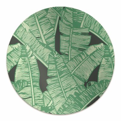 Chair mat floor panels protector exotic palms