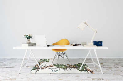 Office chair mat Cheetahs on a branch