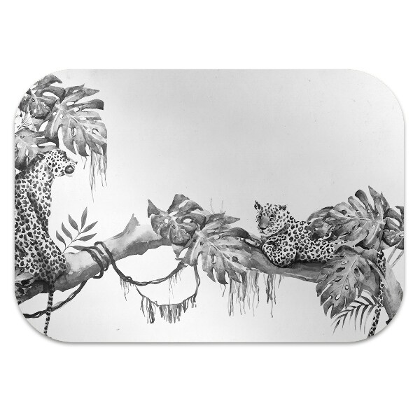 Office chair mat Cheetahs on a branch
