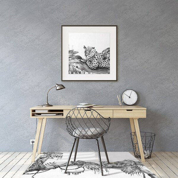 Office chair mat Cheetahs on a branch