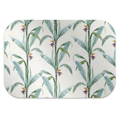 Office chair floor protector tropical plants