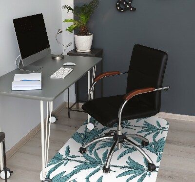 Office chair mat palm branches