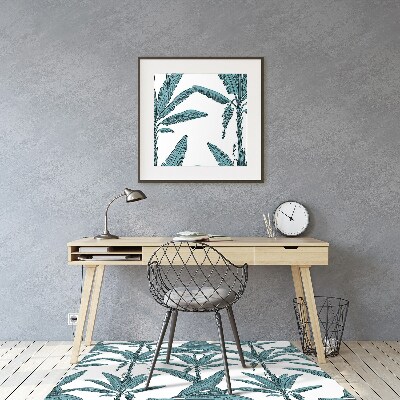 Office chair mat palm branches