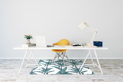 Office chair mat palm branches