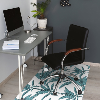 Office chair mat palm branches