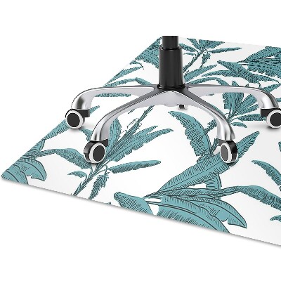 Office chair mat palm branches