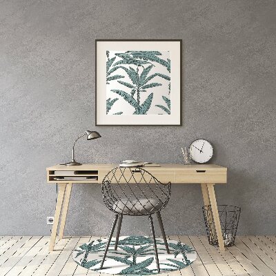 Office chair mat palm branches