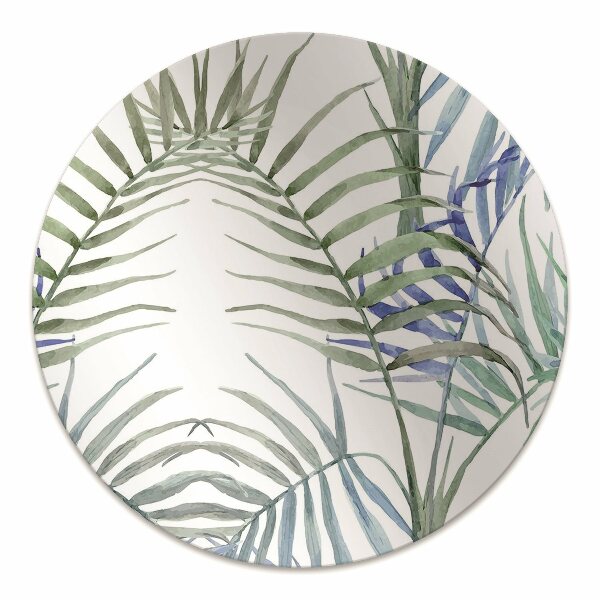 Office chair mat tropical leaves