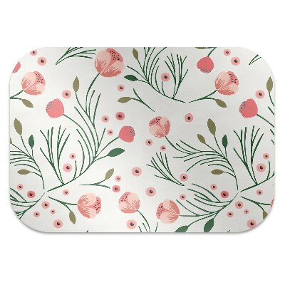 Computer chair mat Vintage poppies