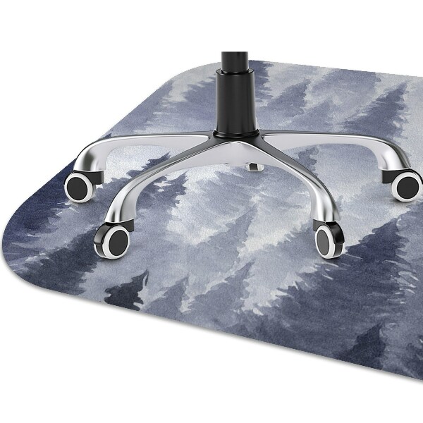 Desk chair mat forest landscape