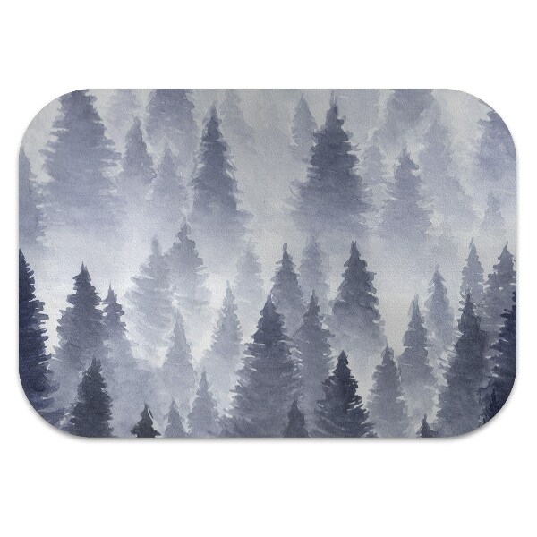 Desk chair mat forest landscape