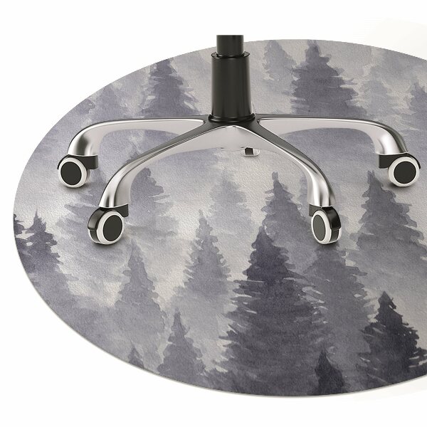 Desk chair mat forest landscape