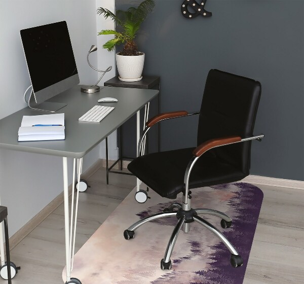 Computer chair mat Mountain forest