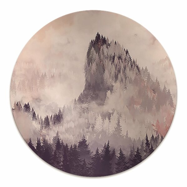 Computer chair mat Mountain forest