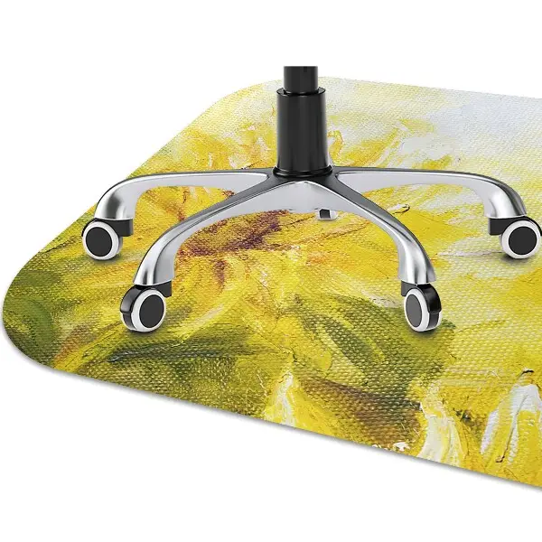 Desk chair mat Sunflowers