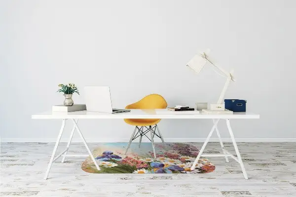 Office chair floor protector A field meadow