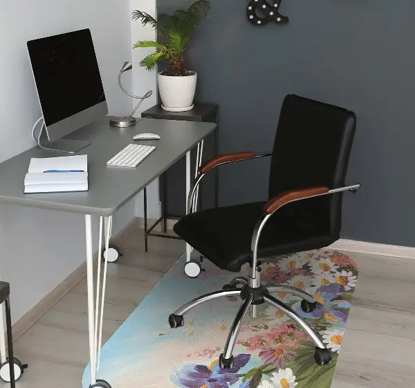 Office chair floor protector A field meadow