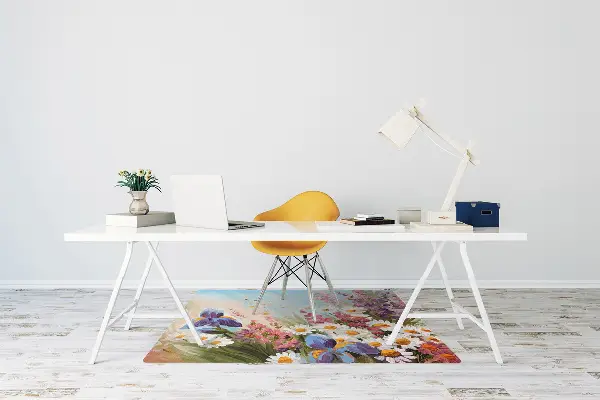 Office chair floor protector A field meadow
