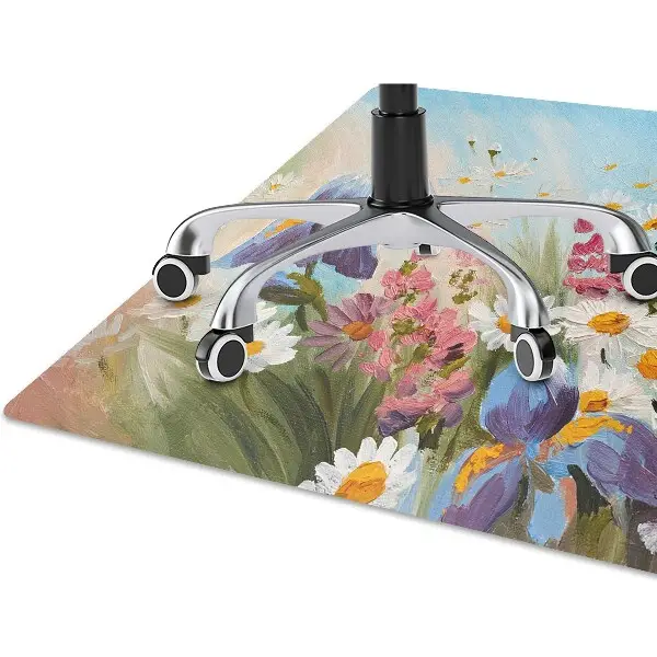 Office chair floor protector A field meadow