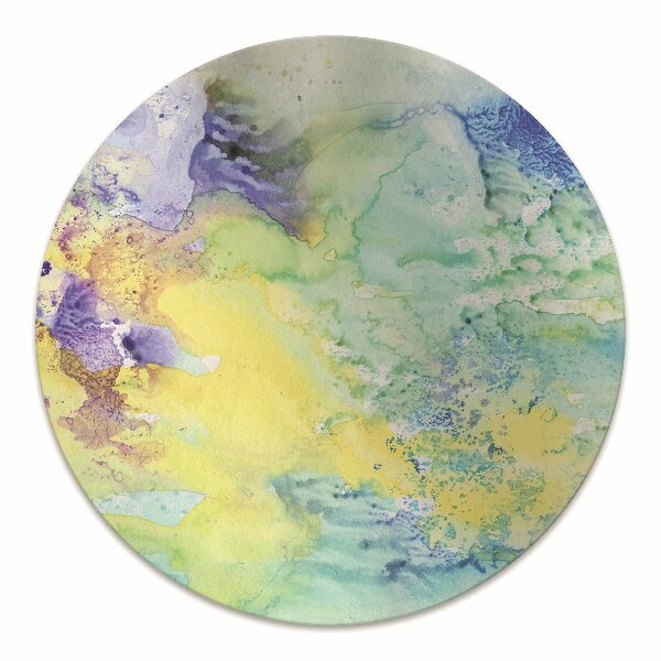 Office chair floor protector colorful spots