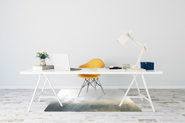 Desk chair mat Fuji Landscape