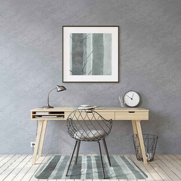 Desk chair mat Stripes pattern 3D