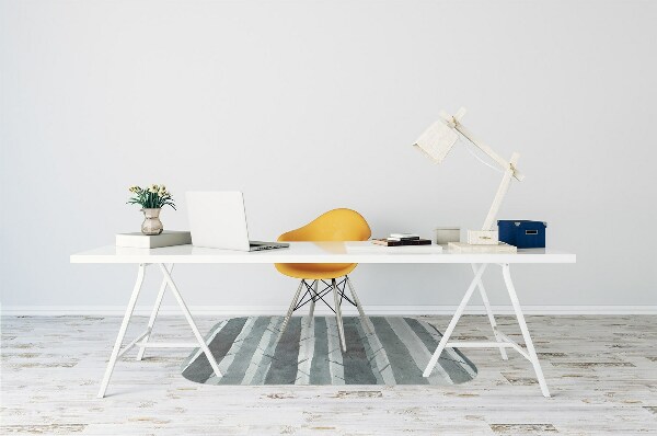 Desk chair mat Stripes pattern 3D