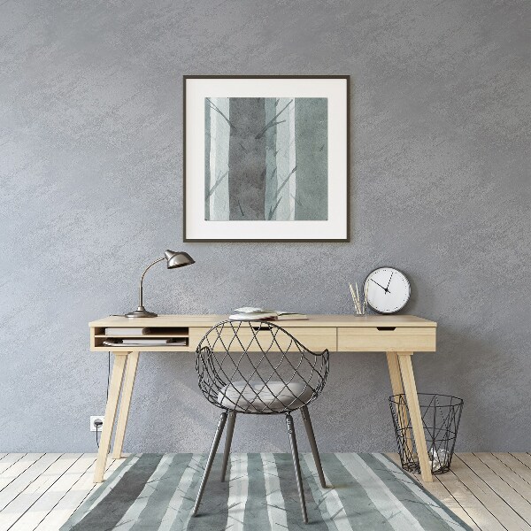 Desk chair mat Stripes pattern 3D