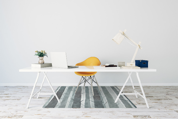 Desk chair mat Stripes pattern 3D