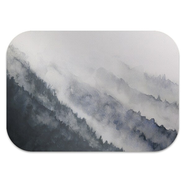Office chair floor protector mountain landscape